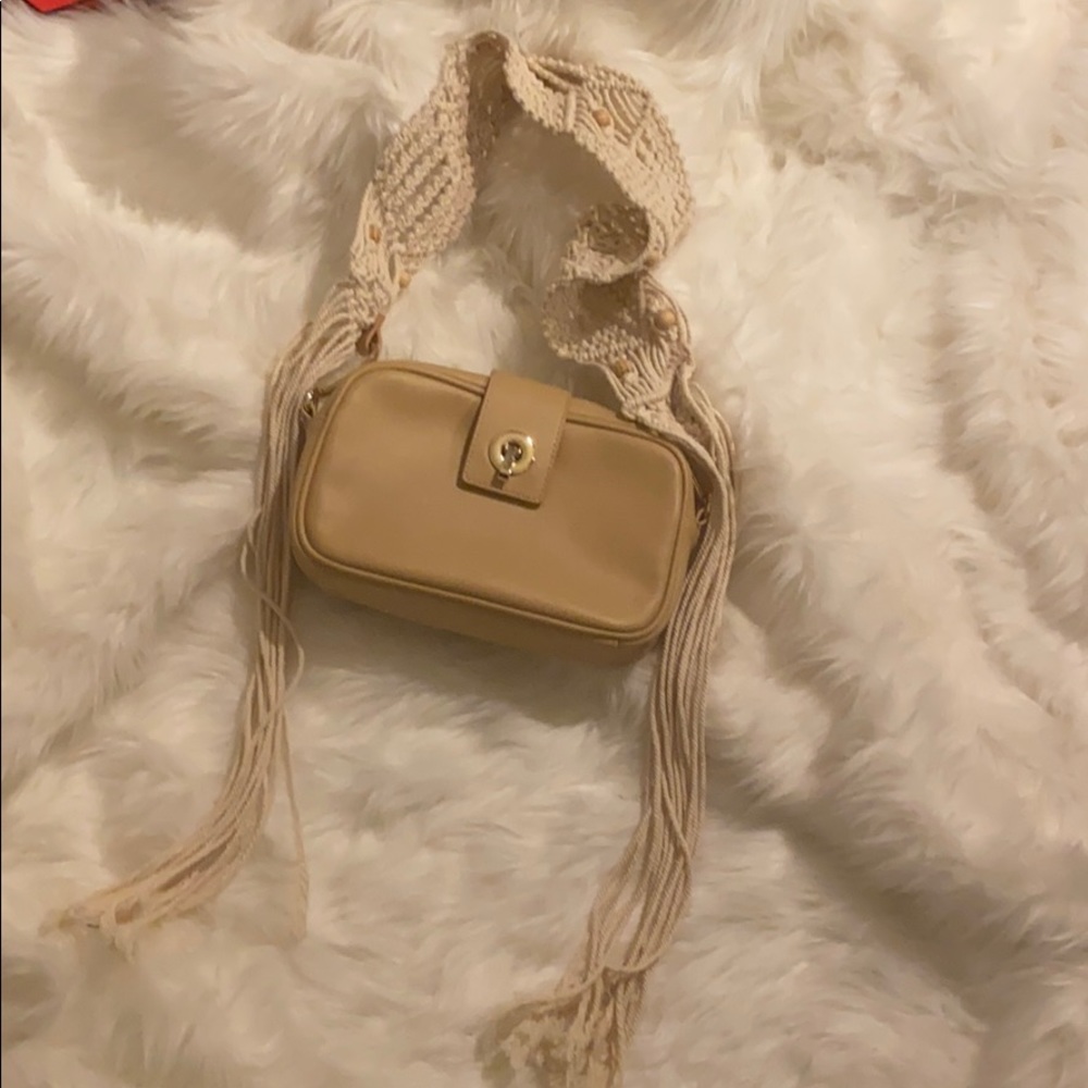House of Harlow macrame bag